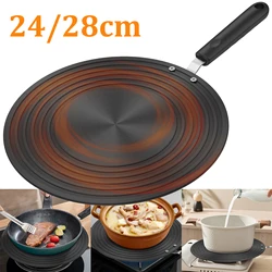 Induction Adapter Plate Double Sided Heat Diffuser Plate with Handle Non Slip Heat Conduction Plate Aluminium Alloy Heat