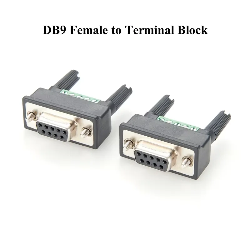 Mini DB9F-to-TB DB9 Female to Soldless Terminal Block Adapter D Sub 9Pin to Srew Terminal Block Serial Compatible MOXA