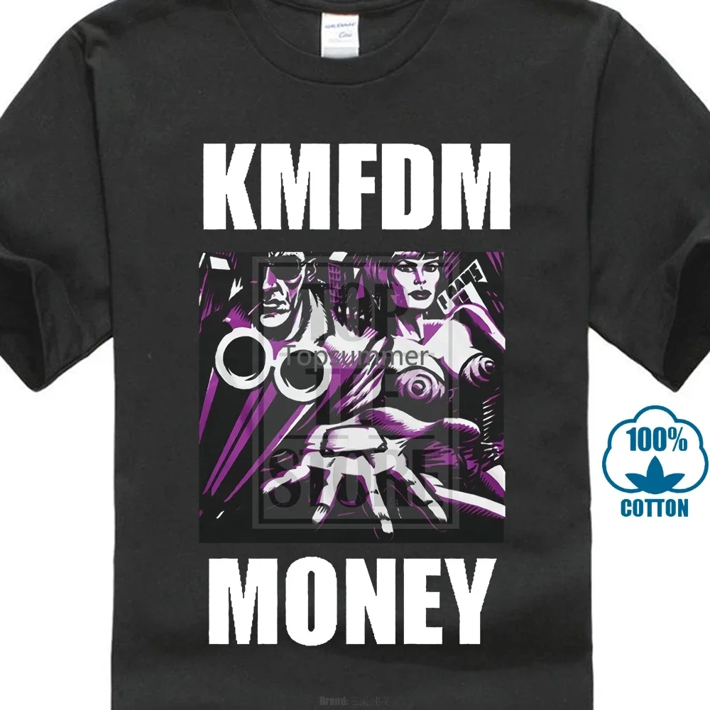 Kmfdm Men'S Money Black T Shirt Small Black