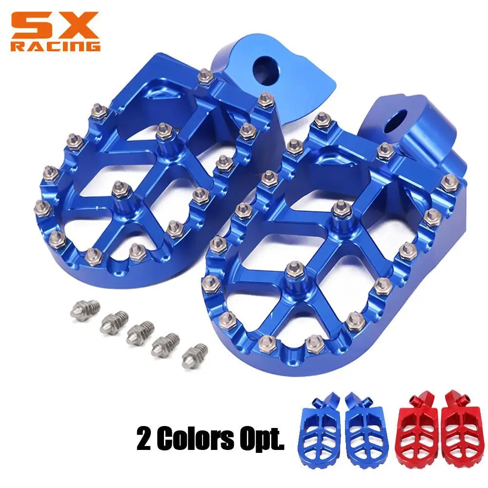 

Motorcycle CNC Aluminum Foot Pegs Footpeg Pedals FootRest For HUSQVARNA CR SM SMR TC TE TXC WR 50-610 1999-2013