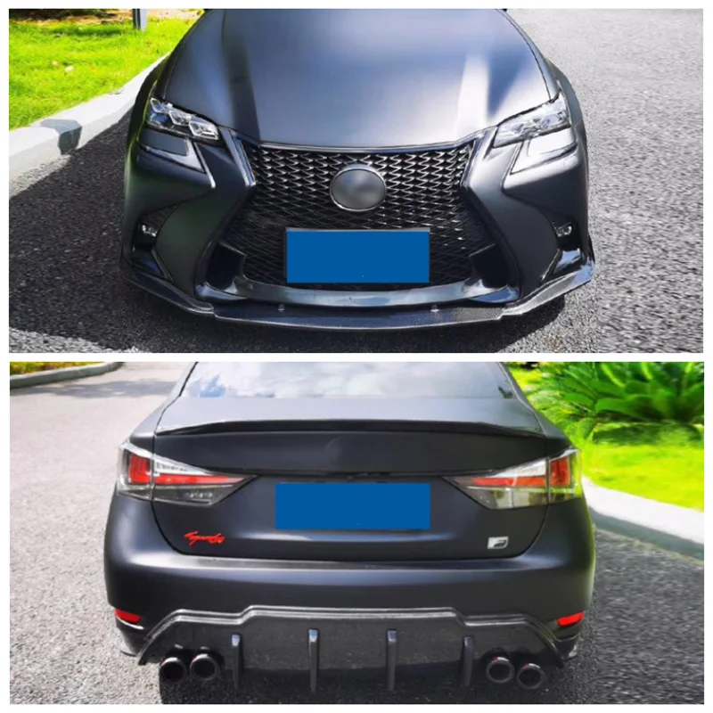 

For Lexus GS200T GS300 GS400H 2016-2019 High Quality Carbon Fiber Front Lip Rear Diffuser Spoiler Side Skirt Body Kit