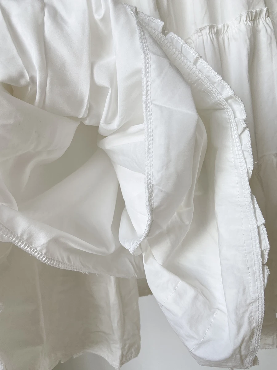 Coreano sle doce plissado bolo f saia de cintura alta magro a linha midi saia para mulher verão 2025 fibra de poliéster 00%