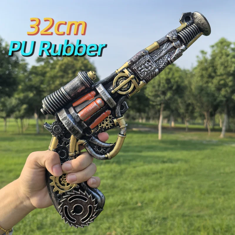 1:1 تأثيري تداعيات بندقية الليزر تداعيات تأثيري المأوى التكنولوجيا الهزلية المعرض الدعامة سلاح لعبة مطاطية PU