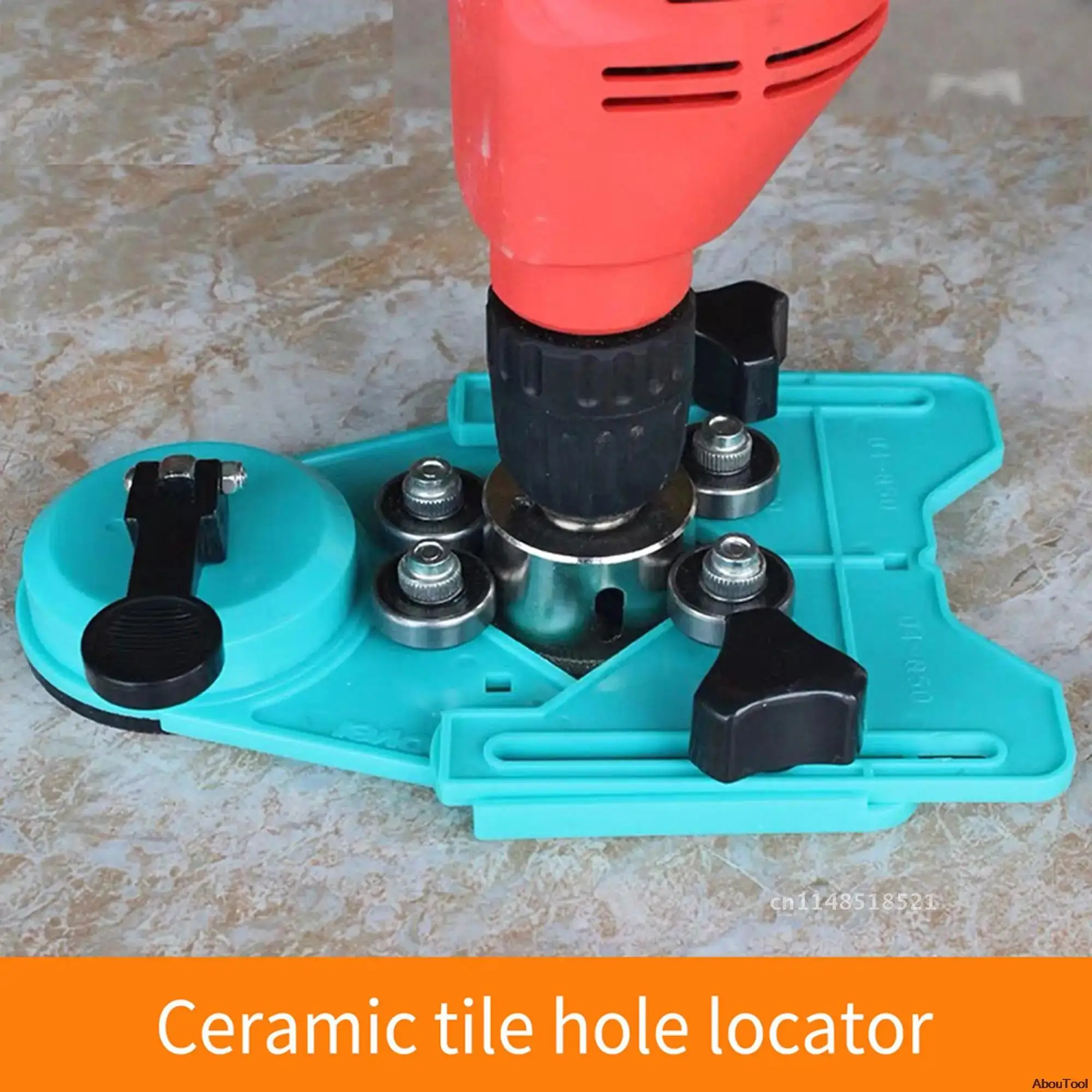 

Drill Bit Diamond Hole Opener Ceramic Tile Hollow Punch Tool Bottle Glass Marble Suction Cup Locator Rubber Tile Hole Opener