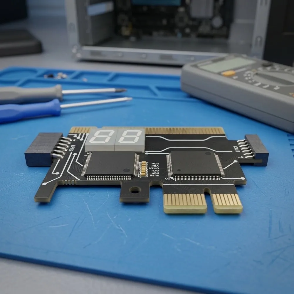 For Pcie Diagnostic Card TL631 For PRO For Desktop Laptop Motherboard Power Module Test Tool With LED Indicators For CPU Memory