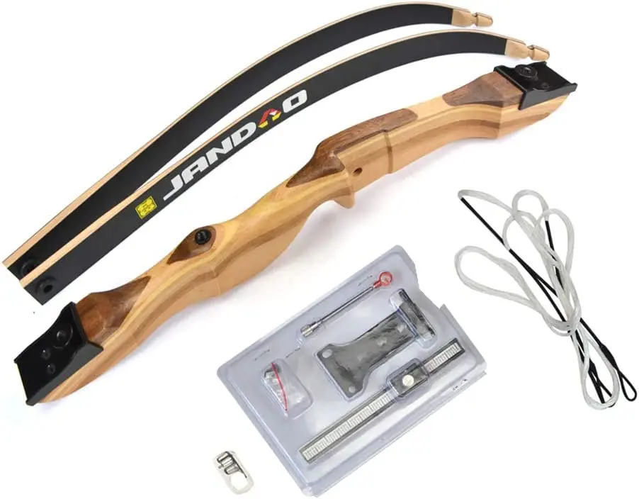 14-40lbs Archery Takedown Recurve Bow Wooden Riser Traditional Longbow66