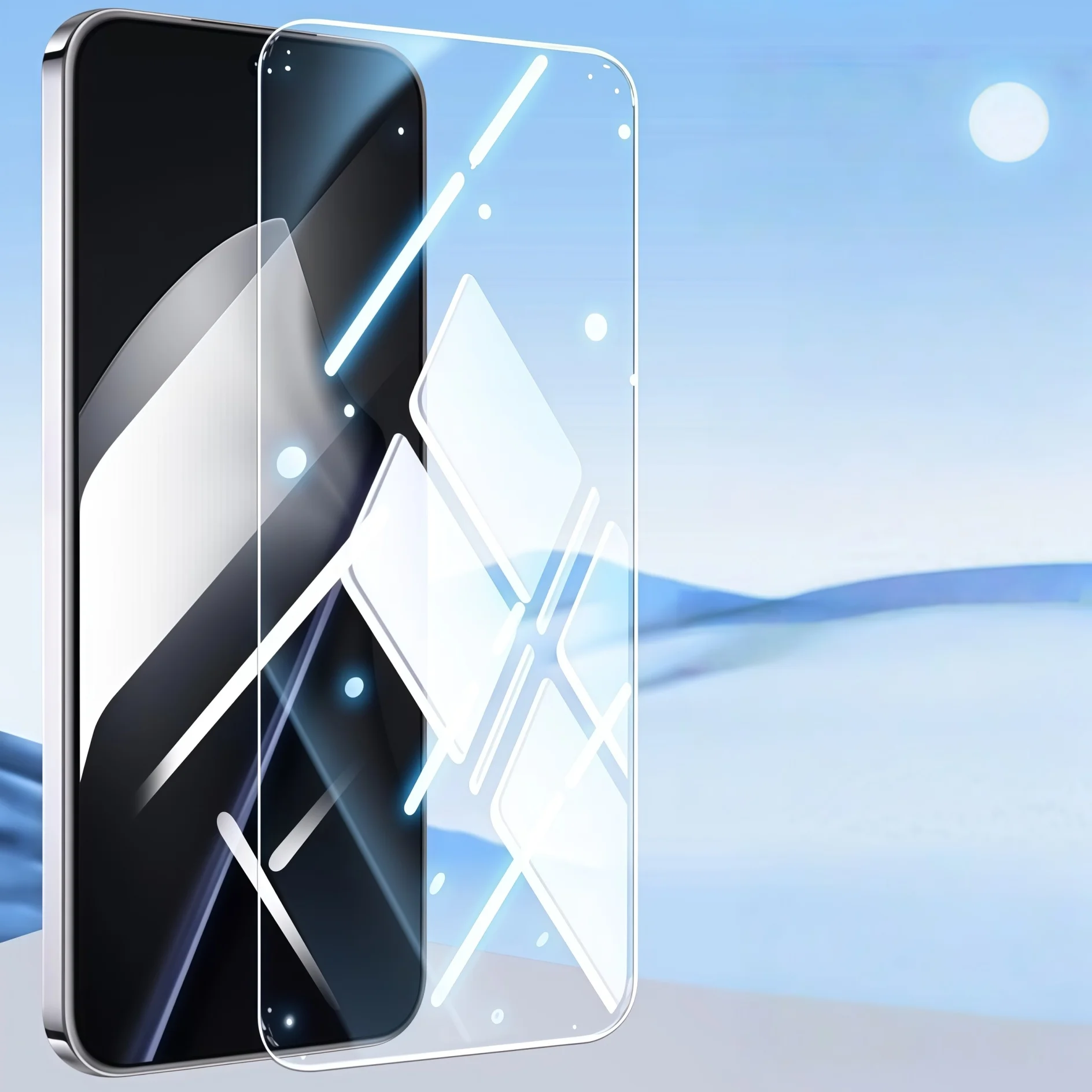 

2 Pcs Anti-Blue Full Coverage Tempered Glass Phone Film For Redmi 15 / 13 ,Anti-Scratch,Anti Blue Light Eye Protection