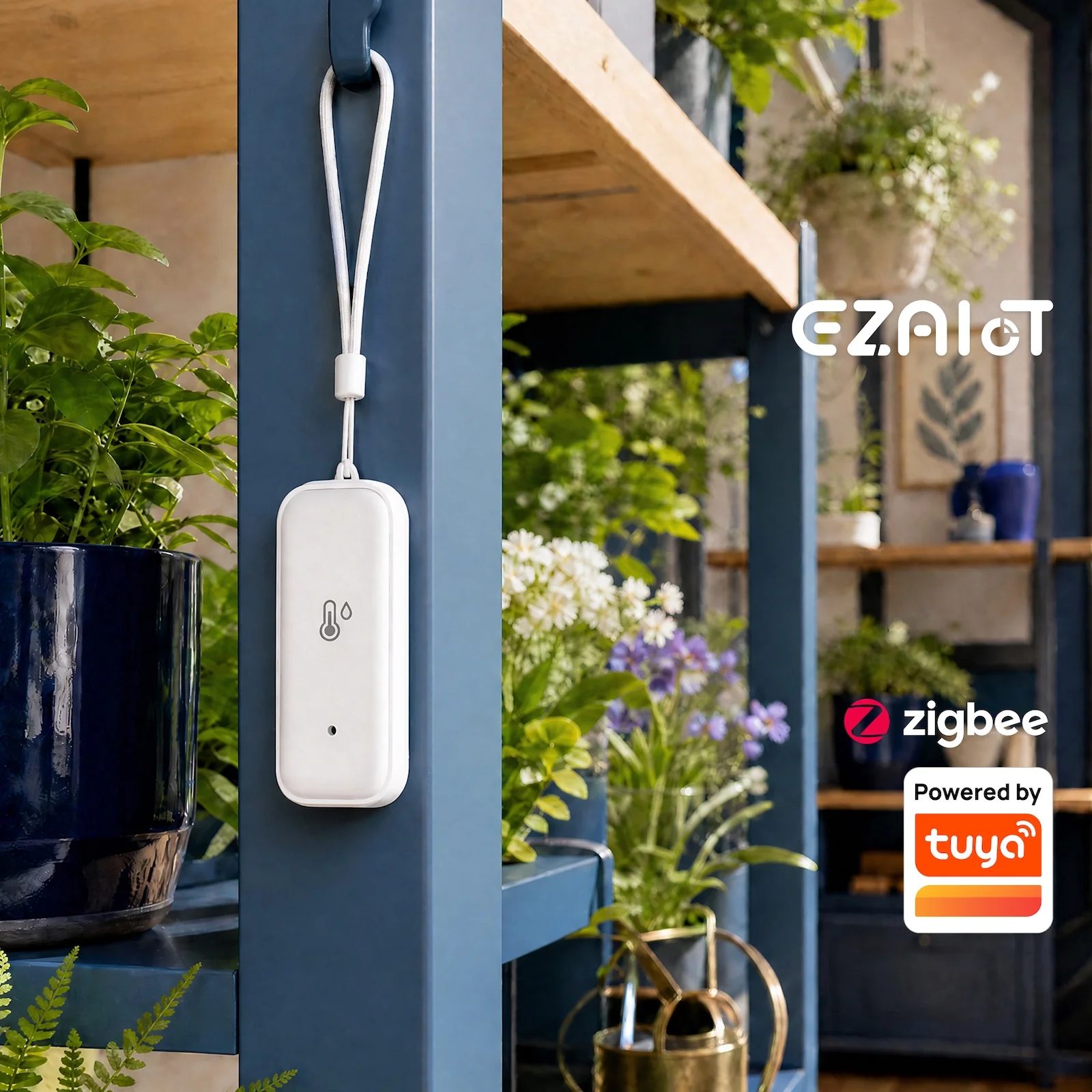 Zigbee 3.0 Temperatur- und Feuchtigkeitssensor Tuya Smart Life Thermometer Hygrometer Kompatibel mit Alexa Home Assistant Zigbee2MQTT