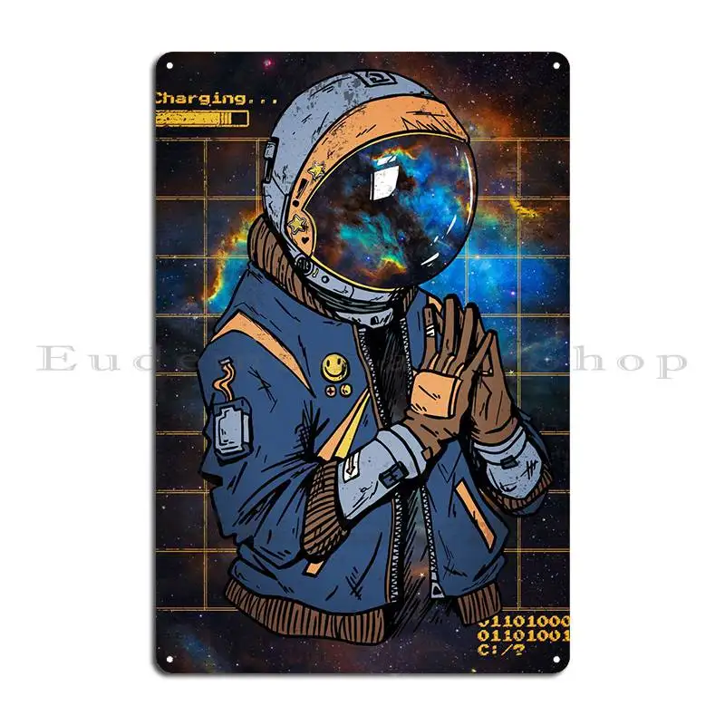 Dystopian Astronaut Metal Sign Designer Create Cinema Cinema Classic Tin Sign Poster