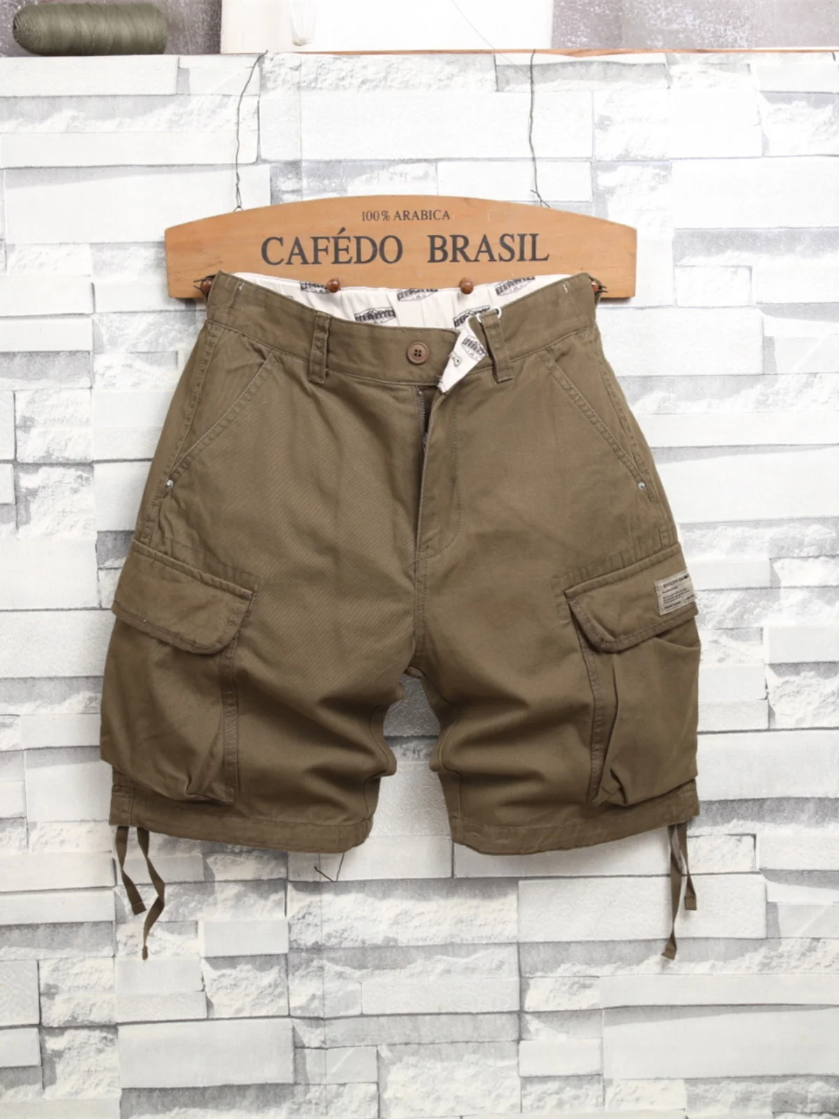 

Casual Spor Men's orts Summer Loose Fit Five ket Workwear Straight Leg Cotton Youthful Trendy Versatile Leisure Pants