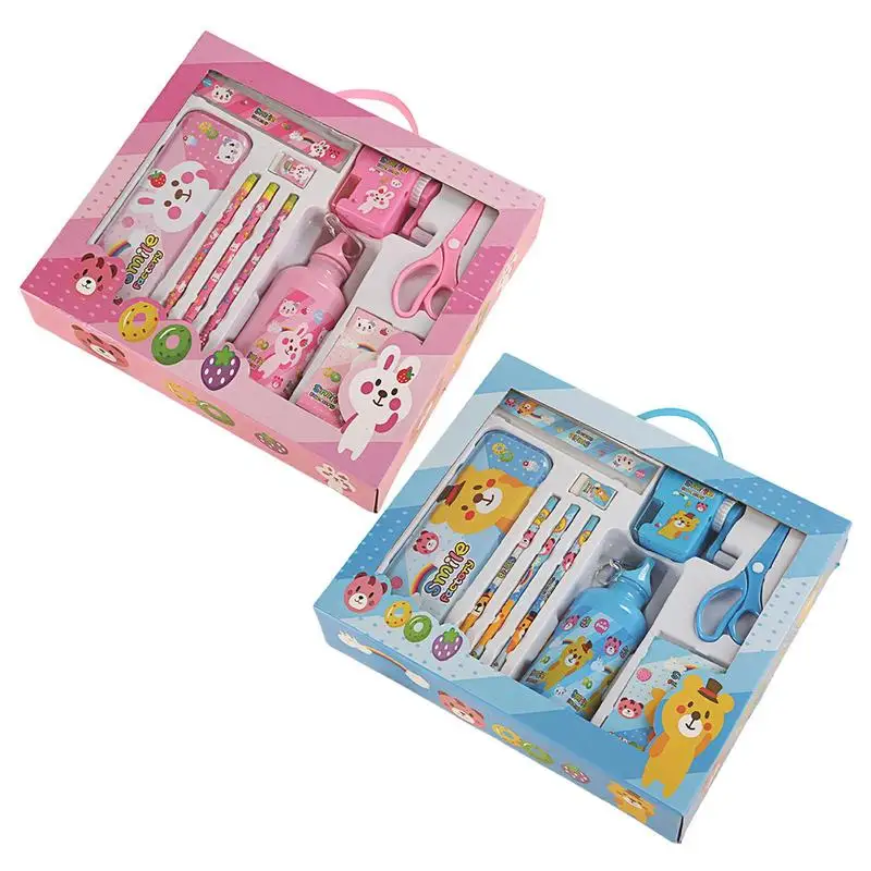 School Supplies For Girls Multi-function Stationery Kit Water Bottle Notebook Stationery Kit Kids Art And Crafts For Birthday