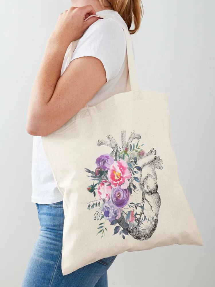 

Human Heart Tote Bag canvas tote Women's bags bags woman 2025 custom canvas bag