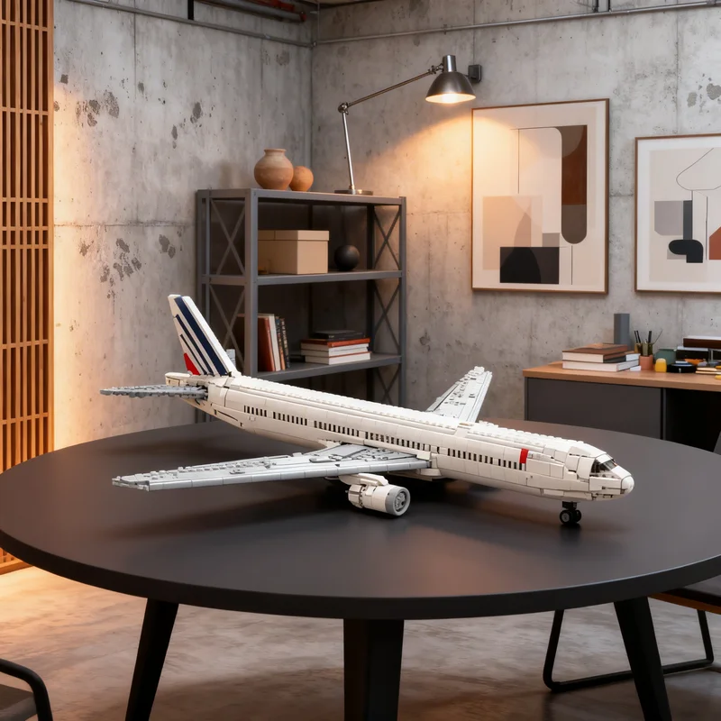 2206pcs MOC Air France 300er Creative Advanced Build Model Building Blocks Construction Kit Assembly Collector Display Toy Gift