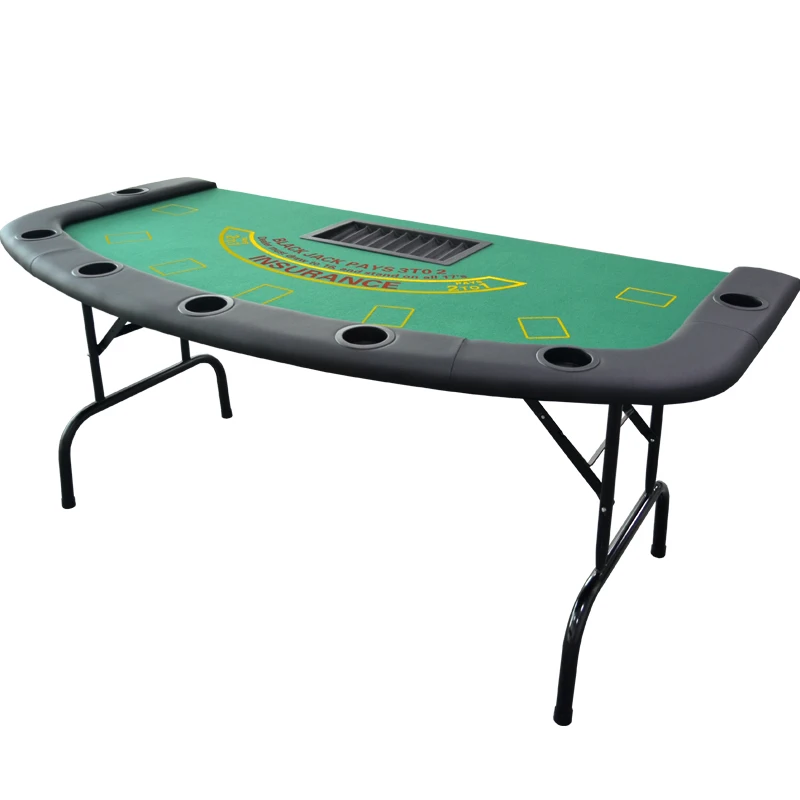 

High-End Foldable Texas Hold'em Poker Table - Multi-Game Table for Casino KTV Mahjong Room with Stylish Design