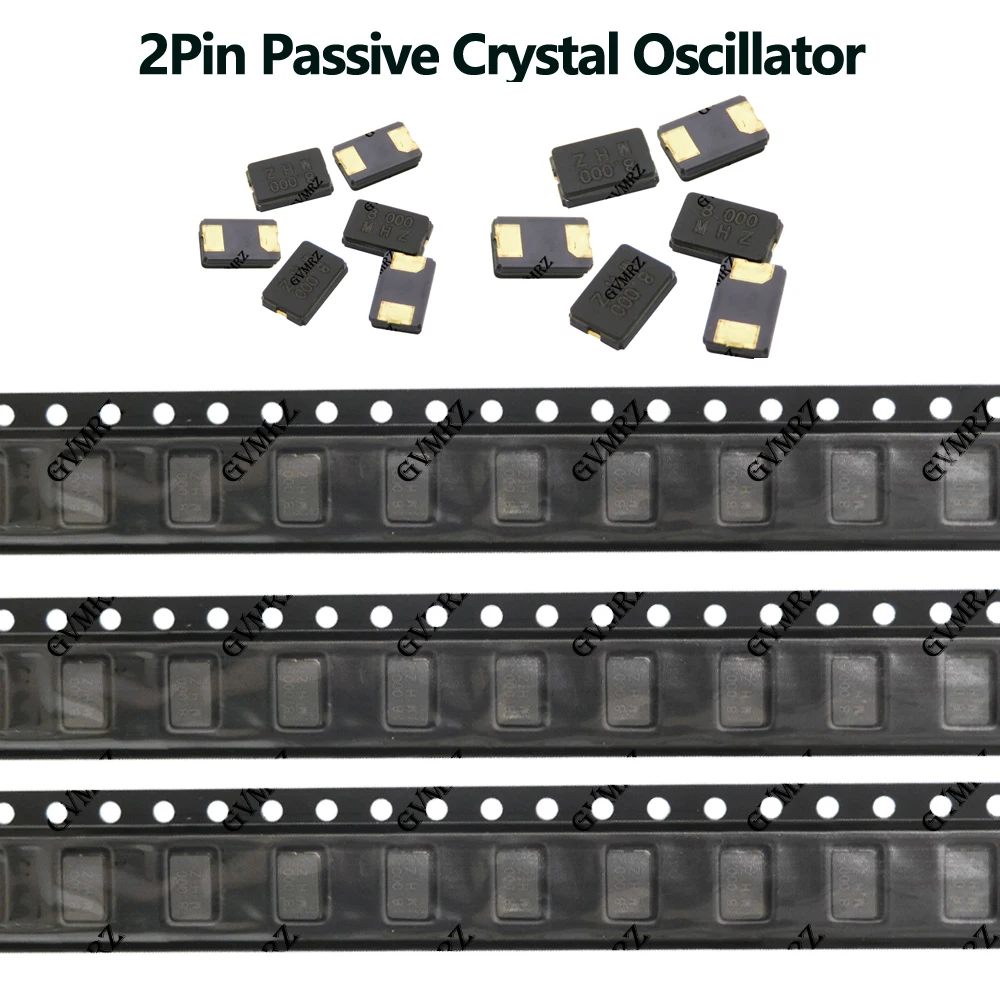 10PCS 12MHz 24MHz 5032 SMD 2Pin Passive Crystal Oscillator - High Precision Quartz Resonator 2P 11.0592MHz 16MHz Component