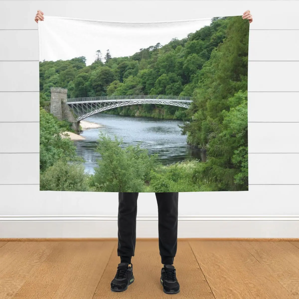

Craigellachie Bridge II Throw Blanket Plaid Moving for sofa Blankets