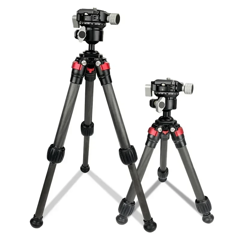 

Brand new original factoryCarbon Fiber Tripod Extended Professional Table Stand Camera Live Tripod Adjustable Height with 1/4 Sc