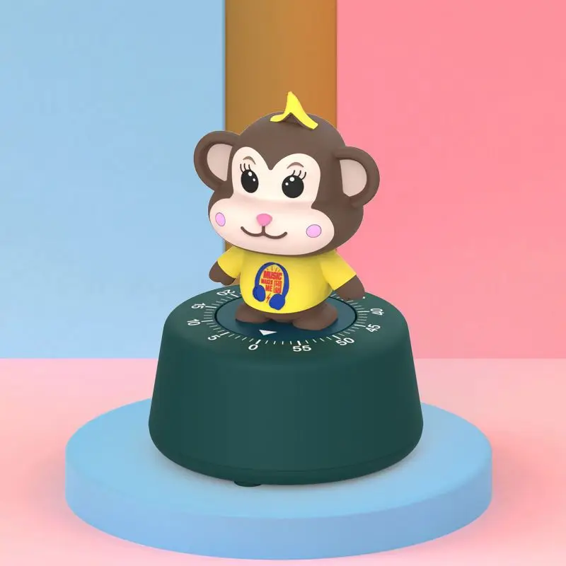 Cute Cartoon Design Children Learning Countdown Reminder Mechanical Timer Homework Regularly Self-discipline Kitchen Timer ZC908
