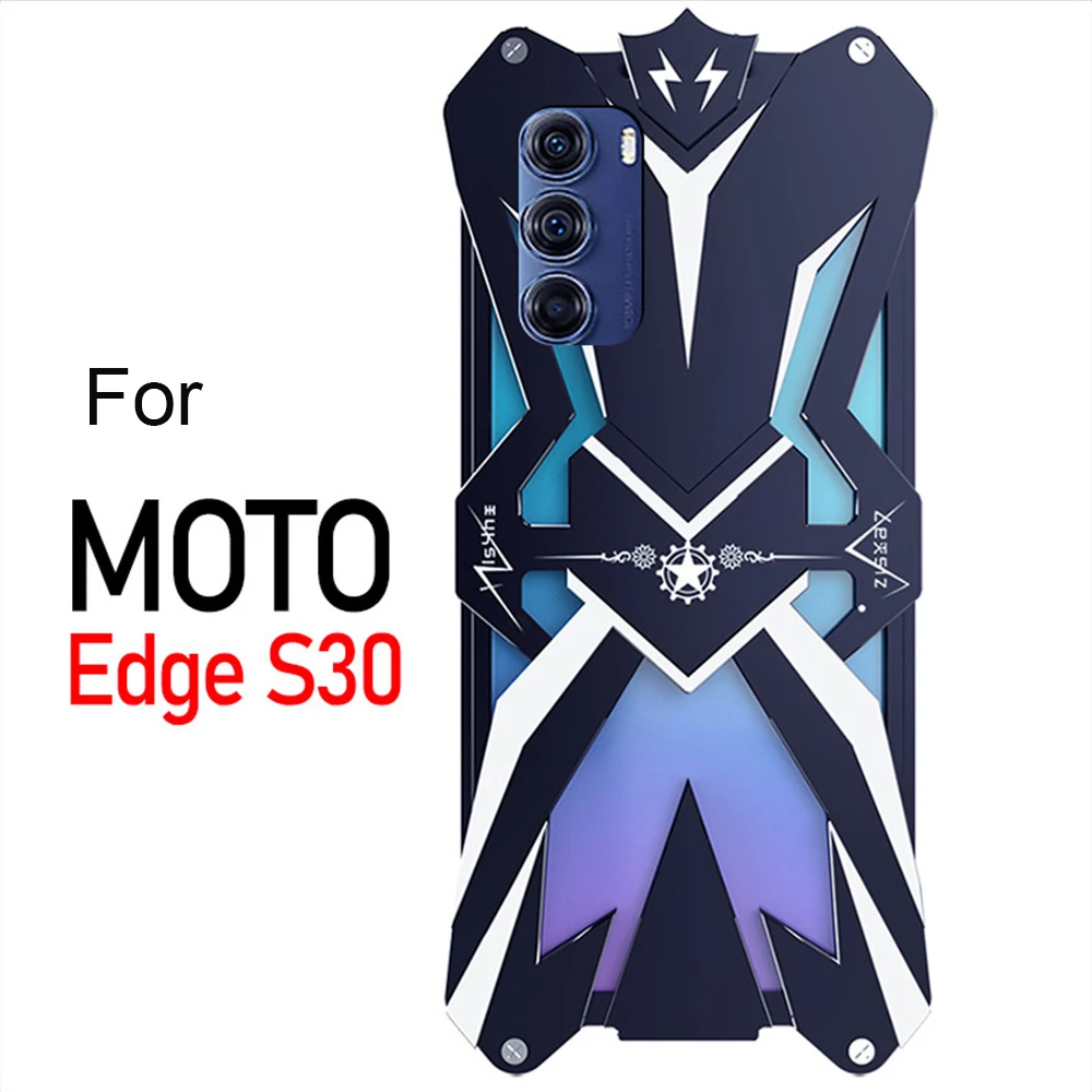 Luxury Metal Armor Case For Motorola Moto X30 Pro Case Shockproof Aluminum Cover For Motorola Moto Edge S30 Pro 30 Ultra Case