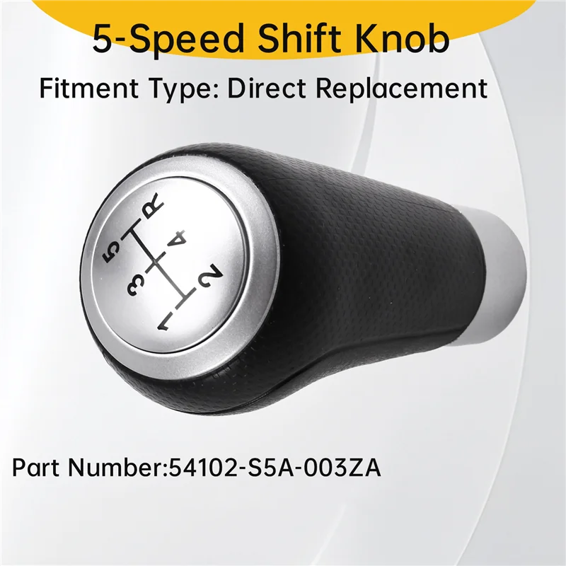 

For Honda Civic 2001-2005 Car 5-Speed Shift Knob Manual Transmission 54102-S5A-003ZA LHD