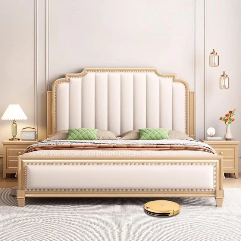 

Design Simple Bed Modern Headboards European Bedroom Full Children Double Bed Luxury Queen Letto Matrimoniale Unique Furniture