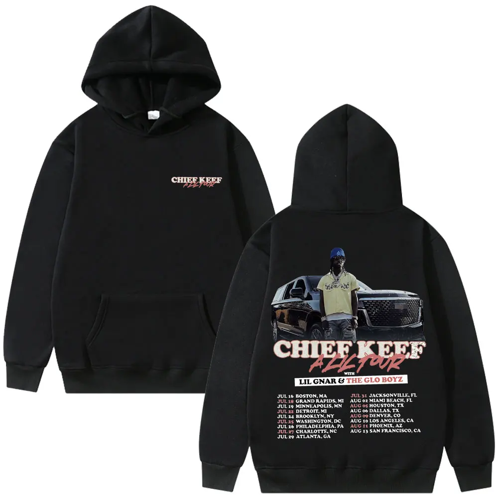 

Rapper Chief Keef A Lil Tour Graphic Hoodie Men Women Fashion Street Sweatshirt Men's Vintage Hip Hop Oversized Hoodies Pullover