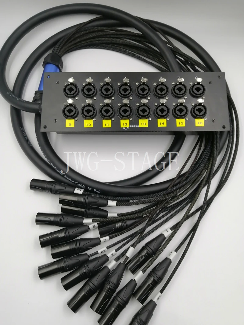 Sixteen Way Recording Studio Xlr 6.5 Audio Signal Cable Fantail Trailer Cable Xlr Composite Base