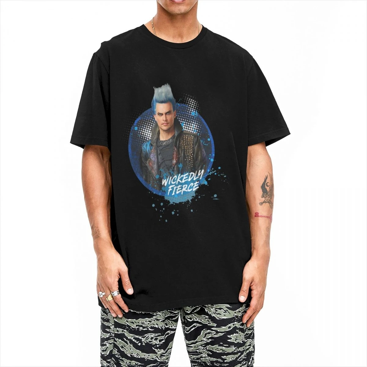 Descendants 3 Hades Wickedly Fierce T-Shirt Men Women Cotton Tee Shirt O Neck Short Sleeve T Shirts Plus Size Clothes