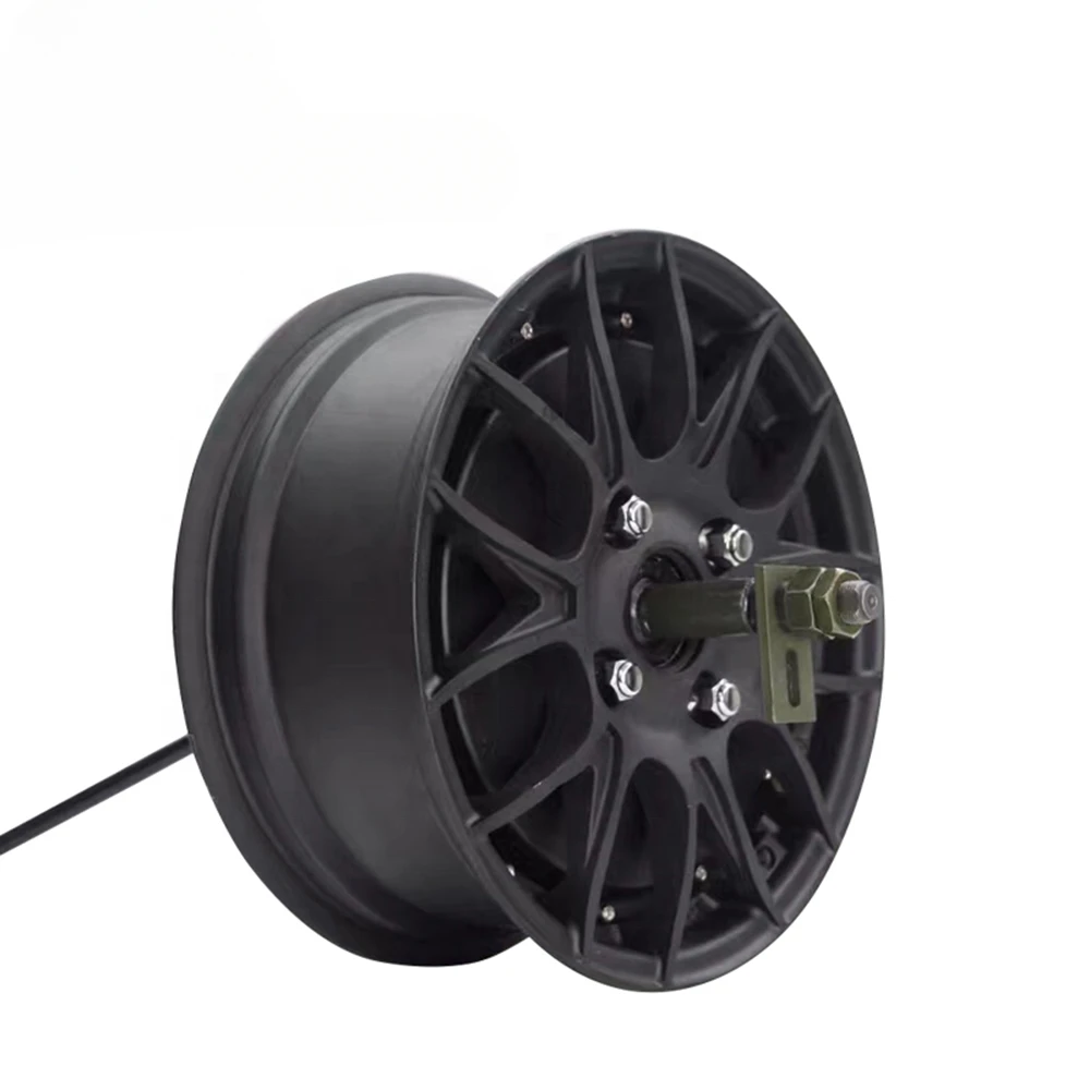 1500W 260 V1 High Effective 12x5.0inch Single Shaft Detachable In Wheel Hub Motor For ATV Car And E-scooter