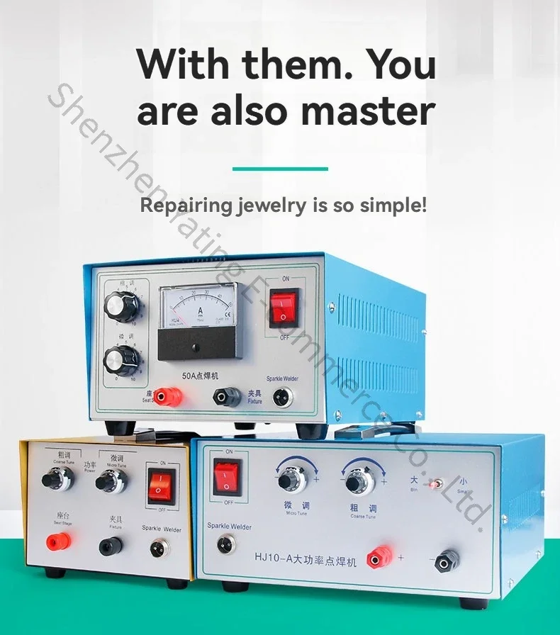Foot switch spot welding machine 50A 450W electric spark pulse arc welding machine, jewelry tools, metal ornaments