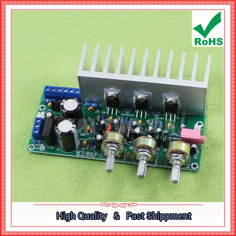 TDA2050 + TDA2030 2.1 three-channel/way Module Subwoofer Amplifier Board Finished Board Foot 60W  0.6KG