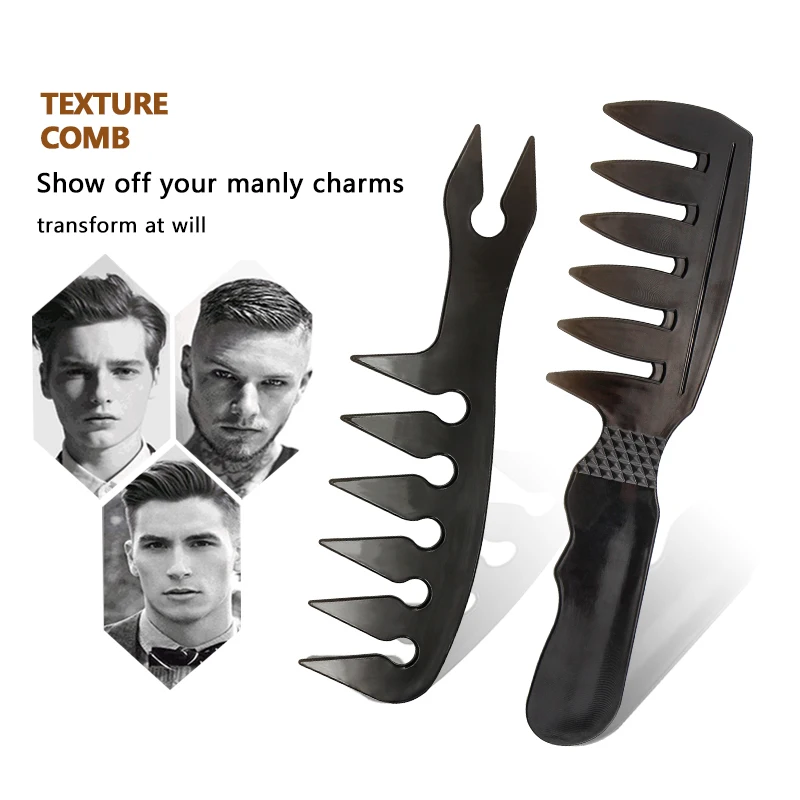 New Styling Hairdressing Men Women Beauty Salon Hair Hairdressing Black Plastic Brush Combs Hairbrush Modelling Designs Tools