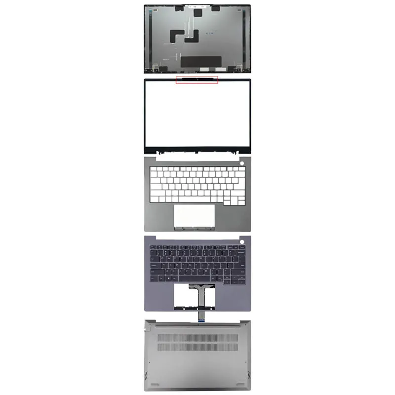 For Lenovo ThinkBook 14 G6 G7 IRL IML ABP New LCD Back Bezel Front Frame Top case Palmrest Upper Bottom Cover Case Silver