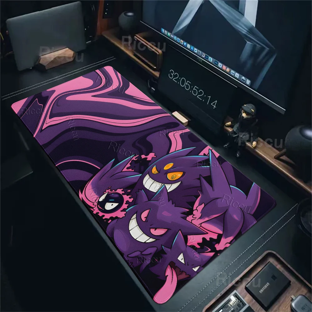 Anime Mouse Pads Pokemon Graffiti Desk Mats Gaming Accessories Large Gamer Computer Offices Aesthetics Laptop Keyboard Desk Pads