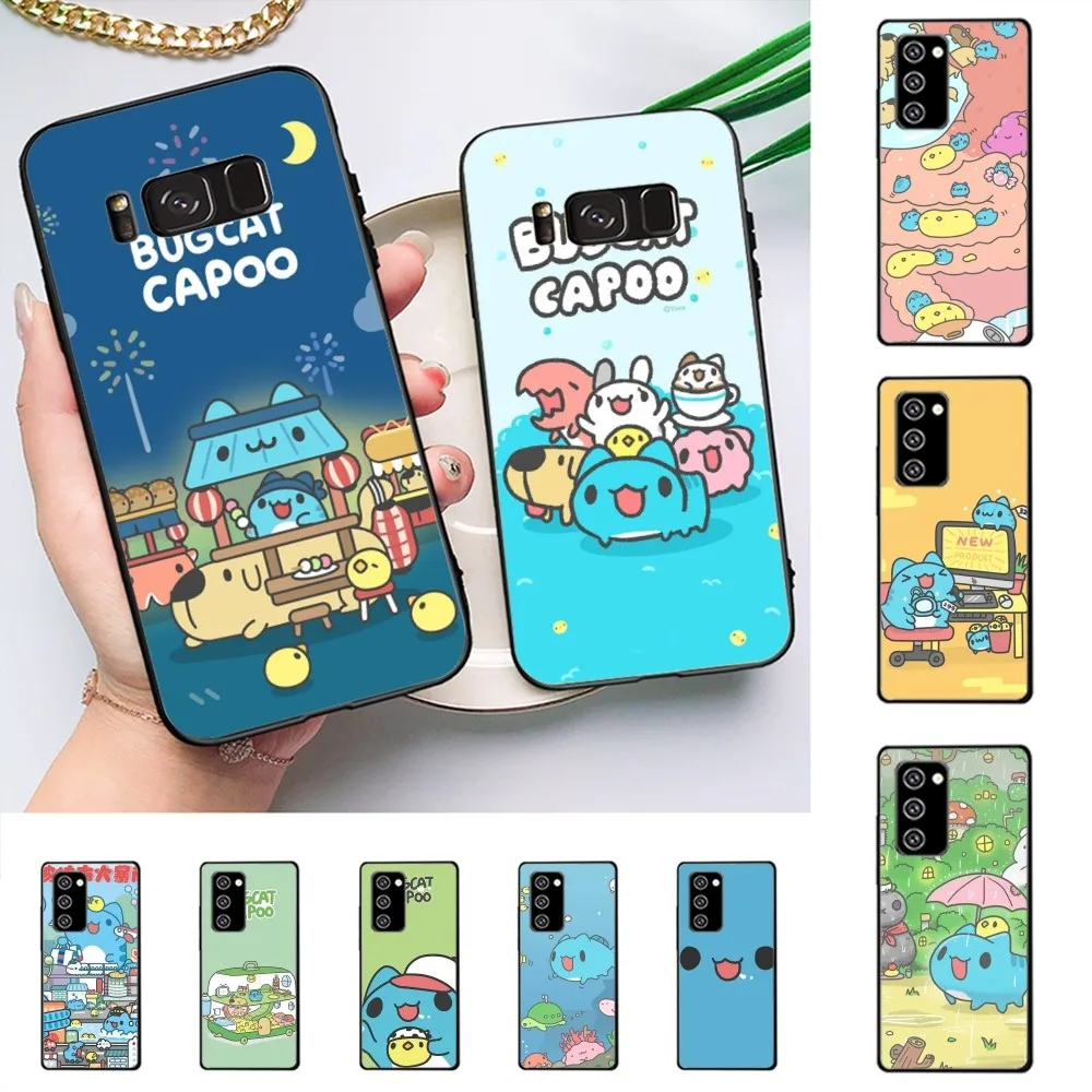 Bugcat Capoo cartoon Phone Case For Samsung Note 8 9 10 20 pro plus lite M 10 11 20 30 21 31 51 A 21 22 42 02 03