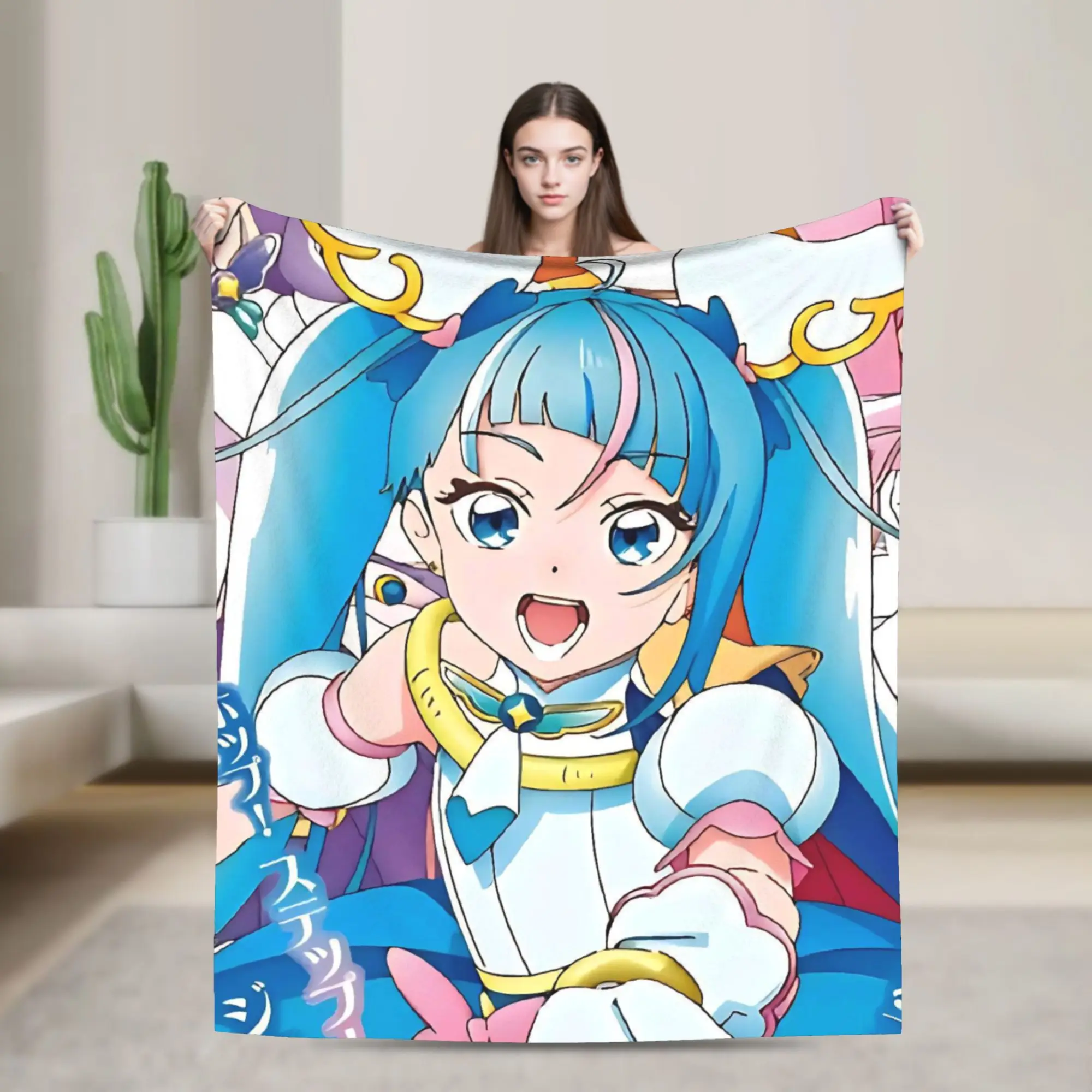 Soaring Sky Pretty Cure Blanket Multi-size Soft and Lightweight  Throw Blankets for Sofa Couch and Bed
