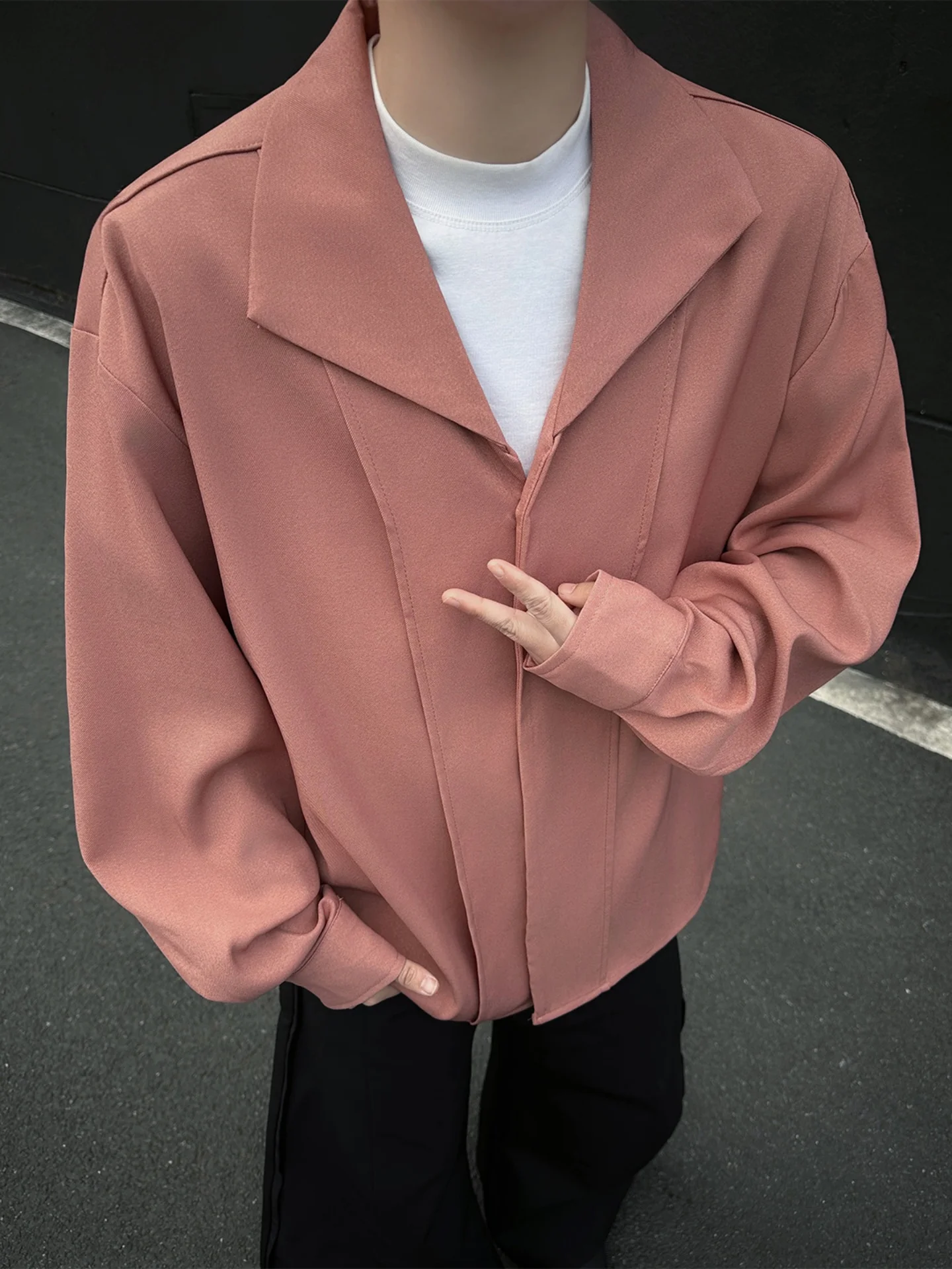 

Cleanfit Long Sve irt for Men Korean Sle No Ironing Spring New Design Casual Haome Top Cotton Polyester Blend