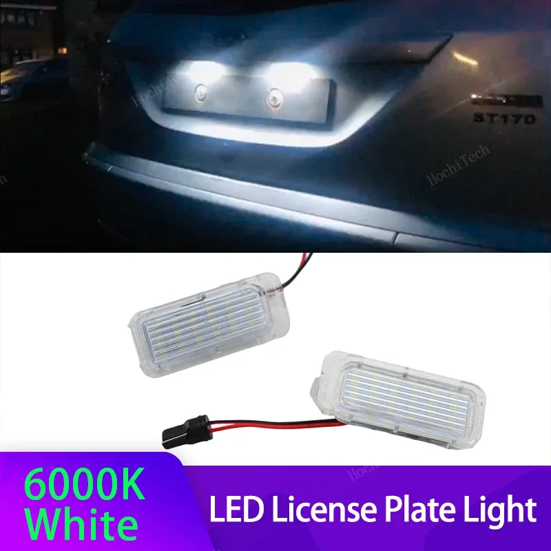 

12V Car License Plate Lights For Ford Focus MK2 MK3 Fiesta Mondeo MK4 C Max MK1 Kuga Galaxy T10 LED Lamp Automotive Accessories