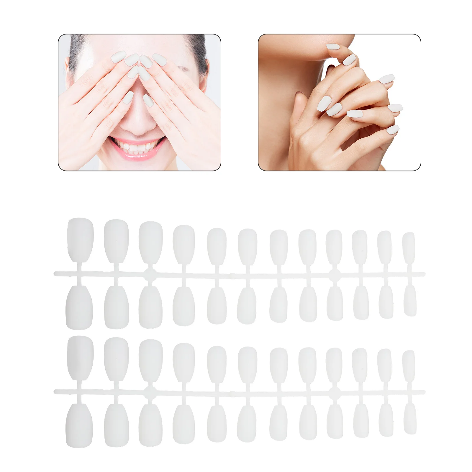 

1 set 1 Set Long Fake Nails Ultra Thin Stylish Women False Nail Art Party Fancy Fake Nails For Girls Adhesive Nail Tips Makeup