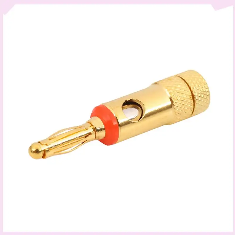 

B24B Gold Plated Banana Plugs 10 Red 10 Black 4Mm 20 Pcs LL68-4BP1