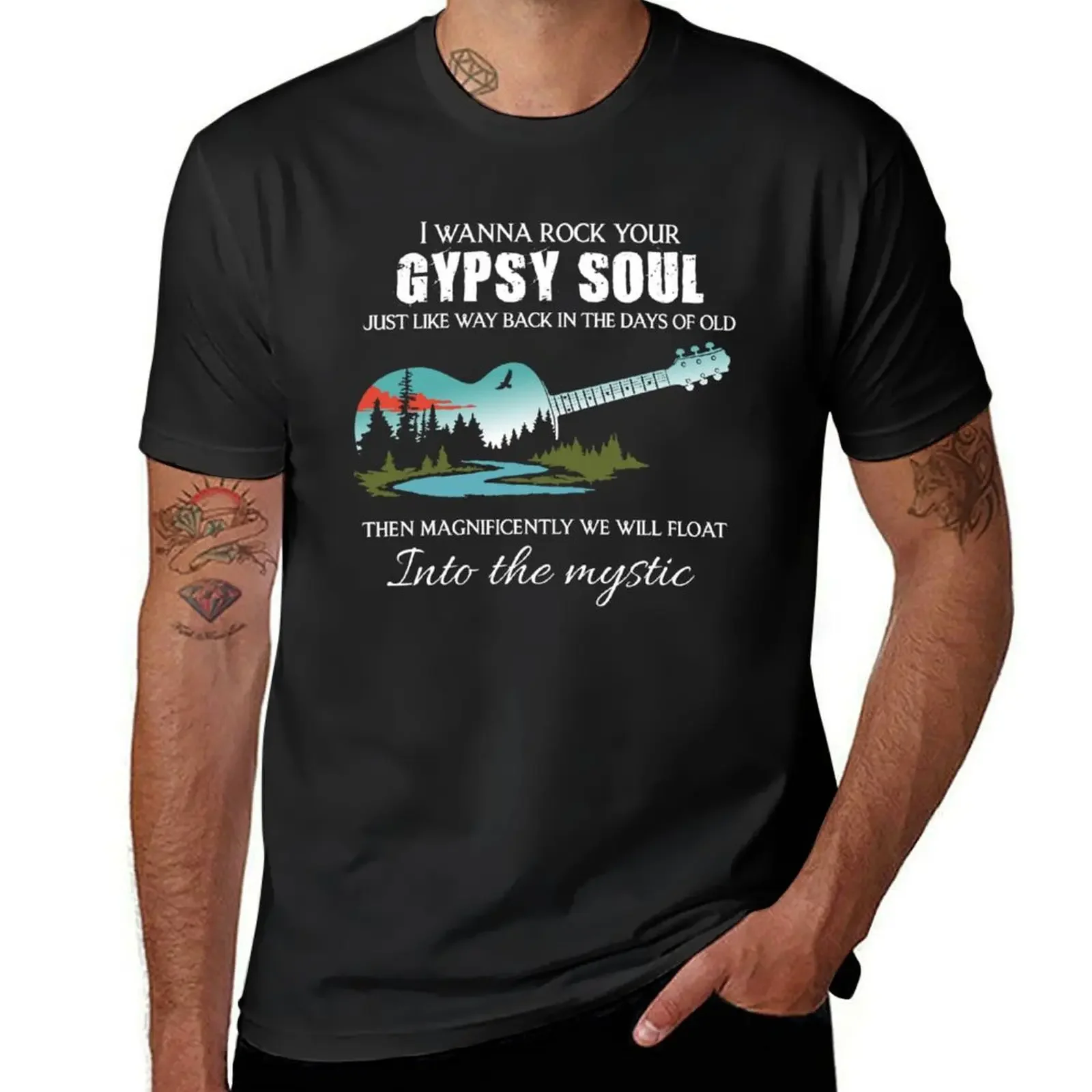 

I Wanna Rock Into The Mystic , Gypsy Song Guitars T-Shirt essential t shirt tops anime clothes heavy weight t shirts for men