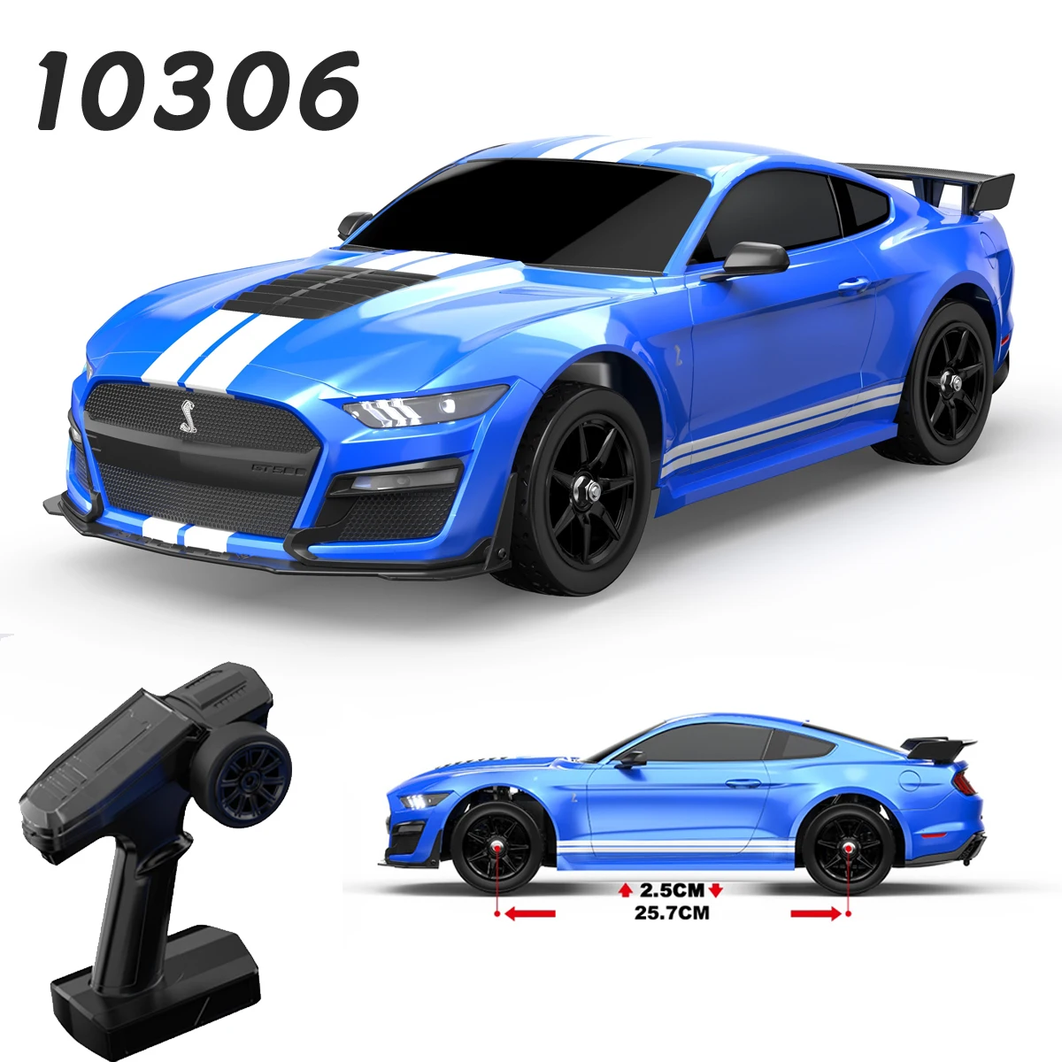 

2026 New MJX-10306 1/10 RC Drift Car 2.4G Remote Control High Speed Rally Racing Toy Model For Kids Adults Indoor Outdoor Blue