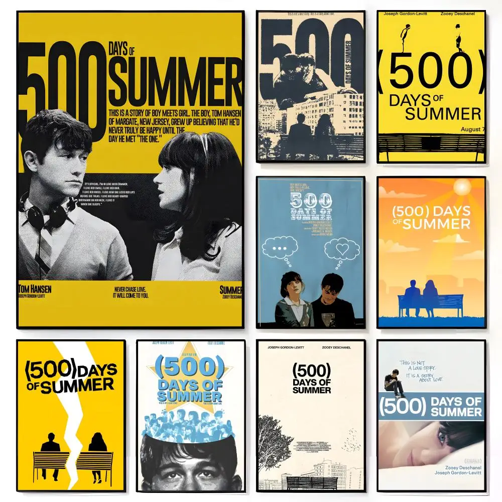 Film „500 Tage Sommer“, hochwertige Drucke und Poster, amerikanischer Film, Wandbild, Wanddekoration für Zuhause, Kinderzimmer