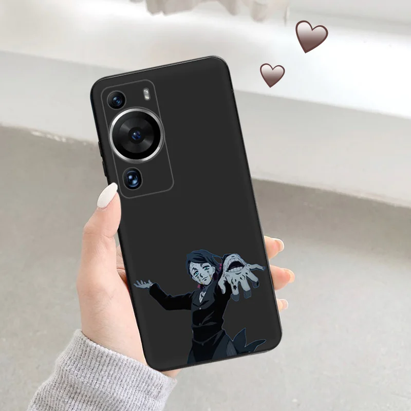 Silicone Black Phone Case for Motorola G200 5G G30 G31 One Fusion Demon Slayer Cartoon Huawei P40 P30 P20 P Smart iphone6 Cover