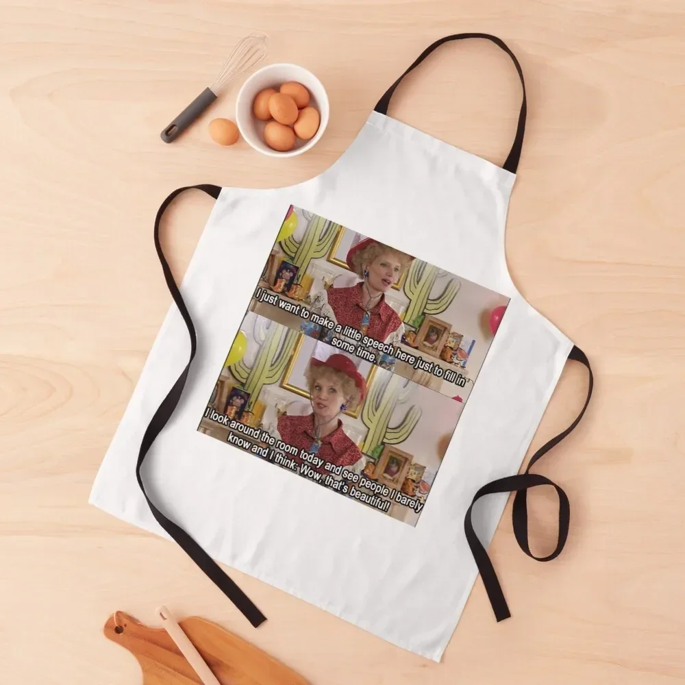 

Kath and Kim: Kaths speech Apron For Women Kitchen Goods For Home And Kitchen barber men Customizable Woman Apron