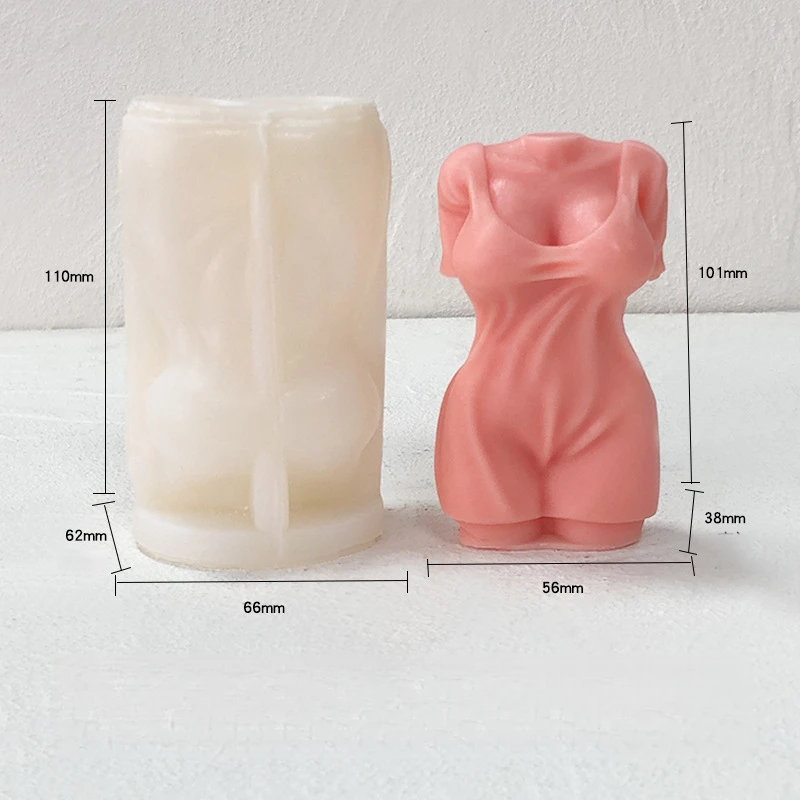 Men & Women Body Silicone Mold, Gypsum Aromatherapy Handmade Candle Mold, Decorative Dropper Mold For DIY Craft