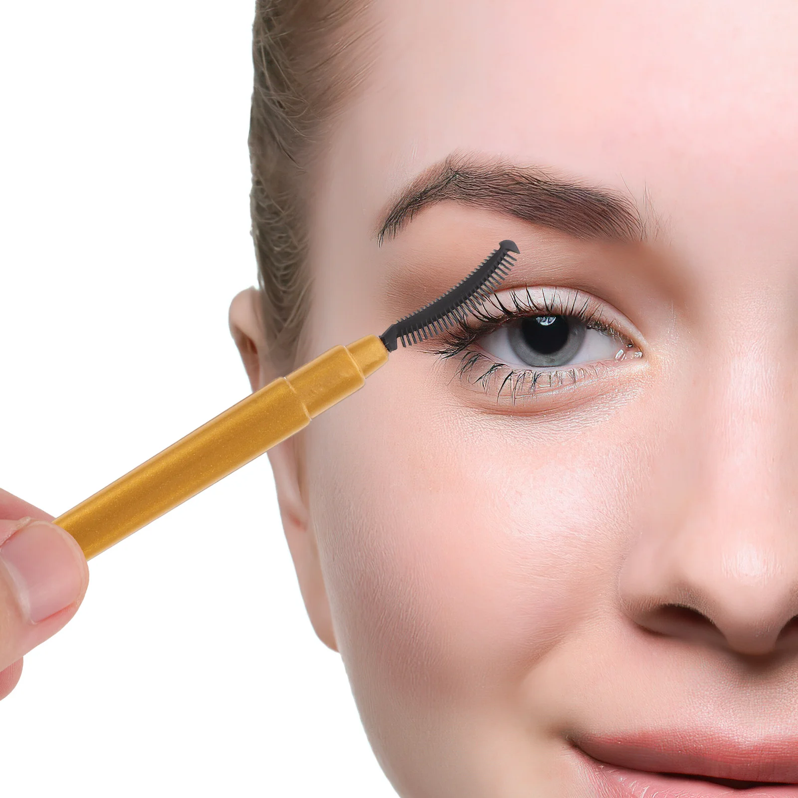 6Pcs Eyelash Brush Applicators Soft Silicone Lash Wands Travel Eyelash Combs Makeup Tools Lash Brush Mascara Wands