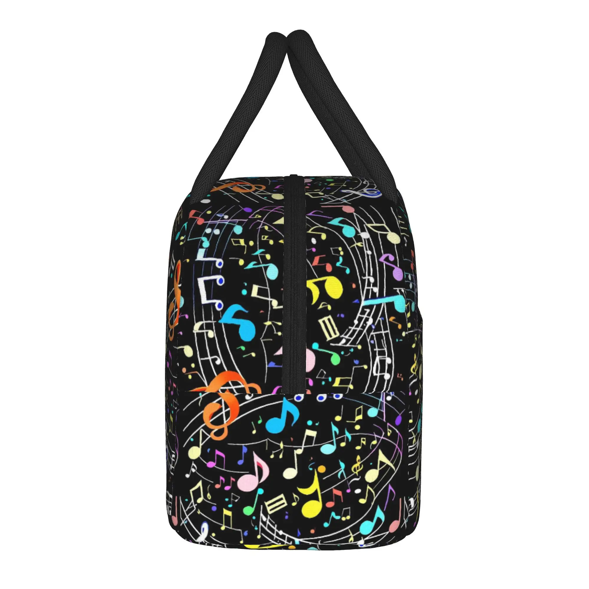 Personalized Piano Mochilas Mujer Polka Dot Print Lunch Bag For Men School Insulated Cooler Bag Thermal Tote Handbags