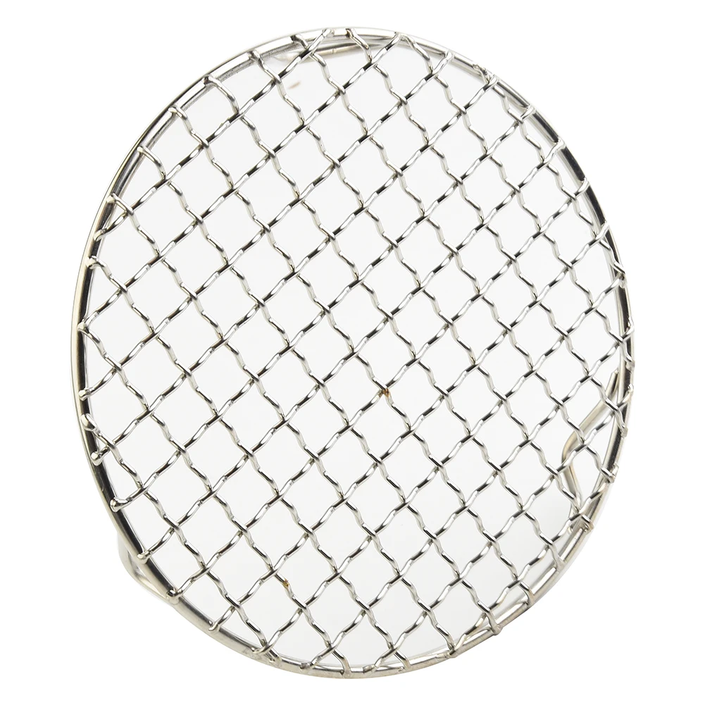 

Stainless Steel Round Bbq Net With Foot Barbecue Grill Meshes Cooling Rack Steam Baking Rack For Outdoor Camping Barbecue Stand