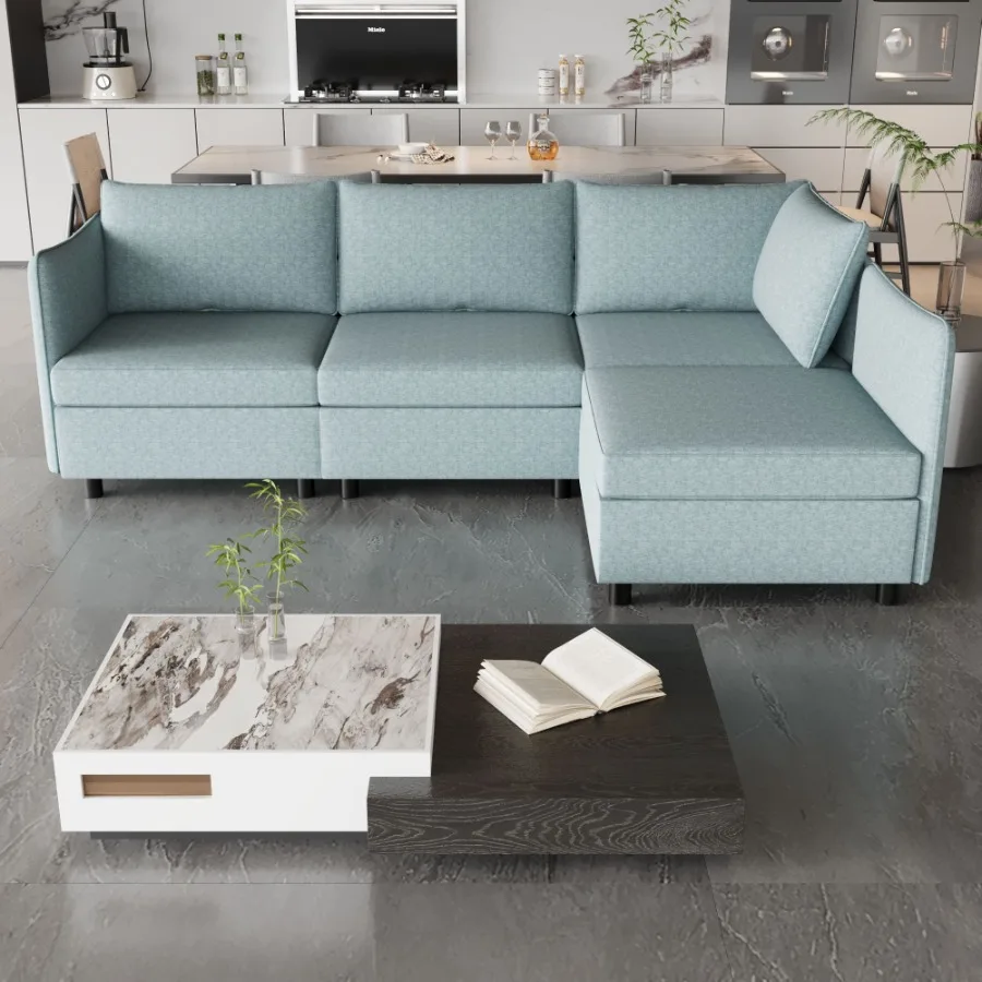 

Modular Sectional Sofa Convertible Sofa Seat With Storage Sleeper Sectional Sofa Set Fabric ible Modular Combinations for Livin